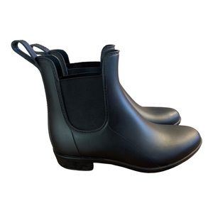 Women's Storm By Cougar Celeste Black Waterproof Chelsea Ankle Rain Boots Size 6